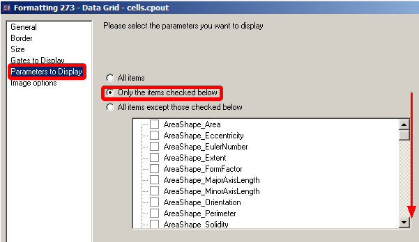 图T28.46 Selecting Parameters to Display in Data Grid (请选择要在数据网格中显示的参数)